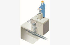 flexidrive remote cable drive valve operator - kaukokäyttölaite